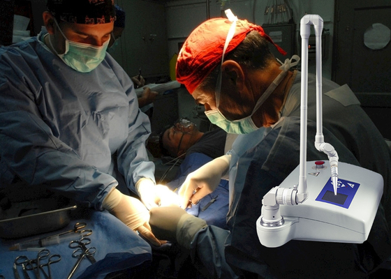 Raggio di lavoro portatile di potere 15W 110cm di CO2 della macchina frazionaria chirurgica veterinaria del laser